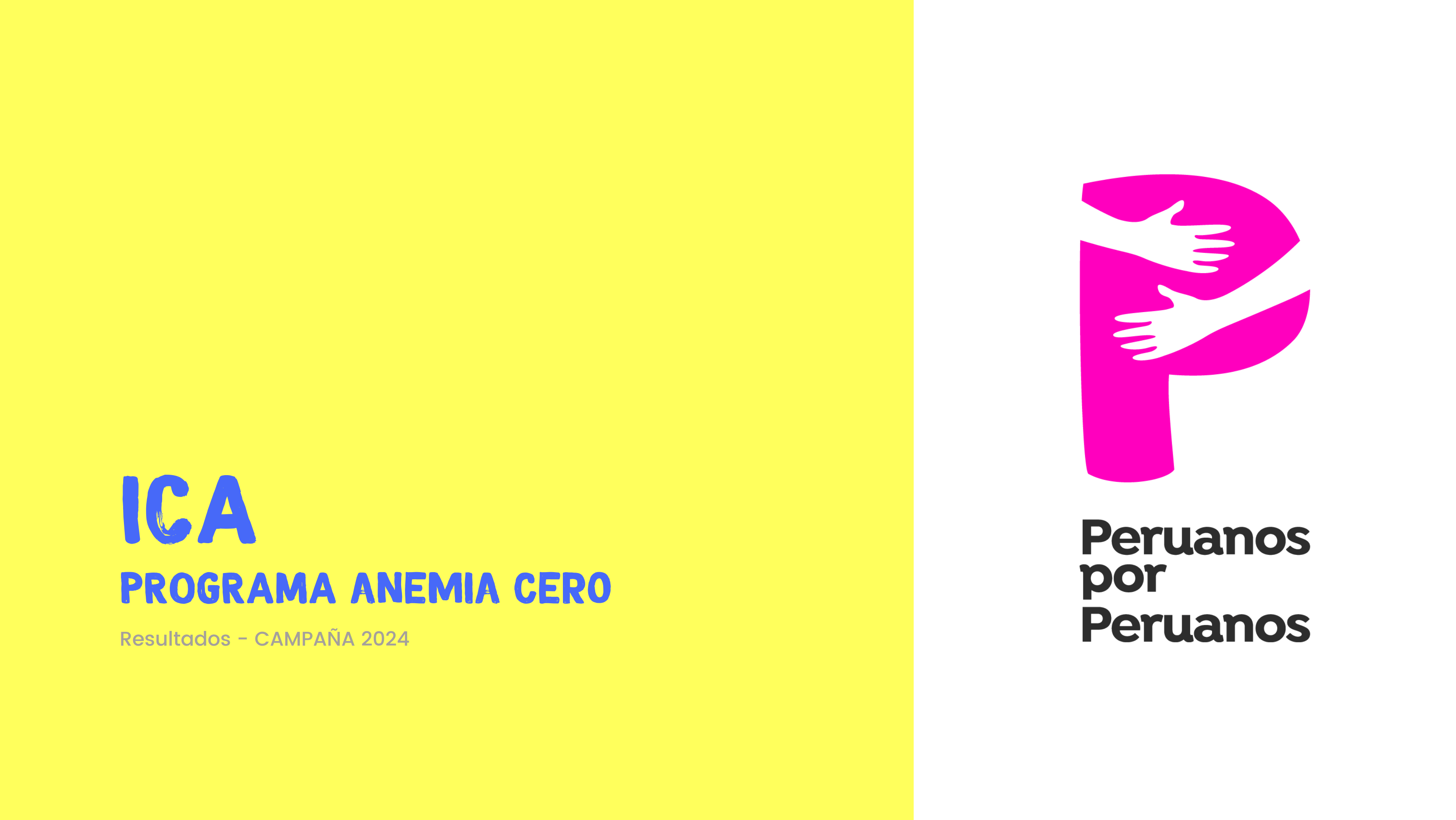 Programa “Anemia Cero” – Resultados Piloto Ica 2024